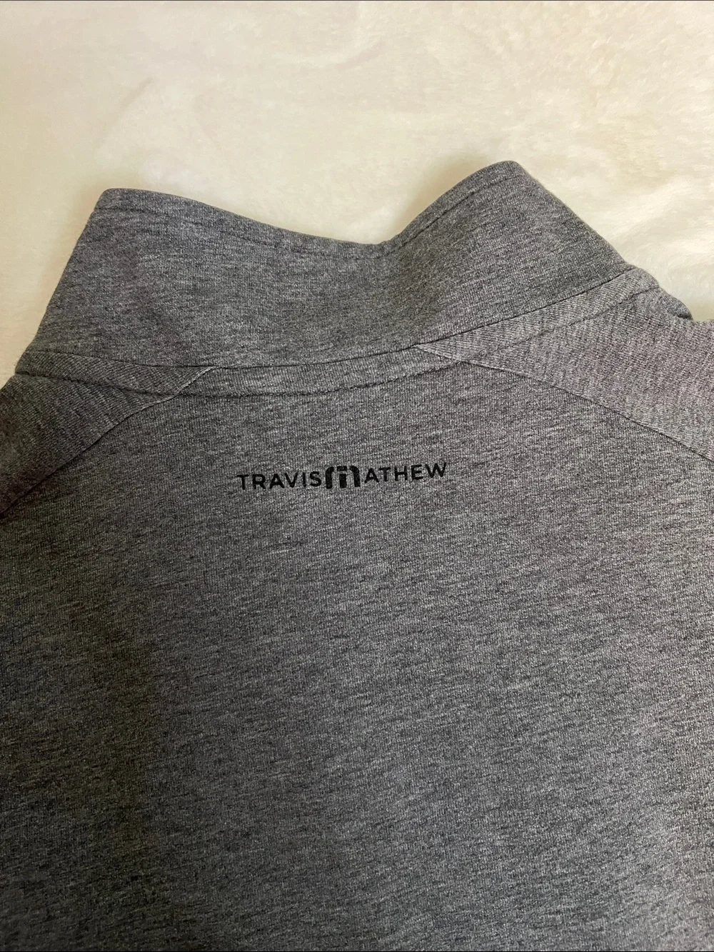Travis Mathew Zachary Half Zip Pullover Gray Size M